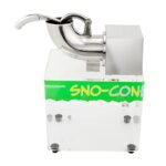 Restaurantware Hi Tek - Máquina eléctrica de cono de nieve, 1 máquina de afeitar de hielo con boca de tolva ancha, funci
