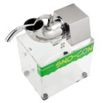 Restaurantware Hi Tek - Máquina eléctrica de cono de nieve, 1 máquina de afeitar de hielo con boca de tolva ancha, funci