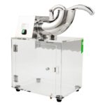 Restaurantware Hi Tek - Máquina eléctrica de cono de nieve, 1 máquina de afeitar de hielo con boca de tolva ancha, funci