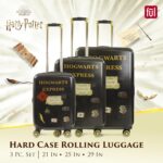Juego de Maletas FUL Harry Potter Hogwarts Express Negro 3 Piezas Carcasa Rígida ABS