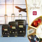 Juego de Maletas FUL Harry Potter Hogwarts Express Negro 3 Piezas Carcasa Rígida ABS