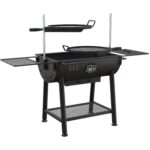 Parrilla de Carbón Oklahoma Joe's Firecraft Series Barril 23302166 480 Pulgadas Cuadradas Negro Acero Inoxidable