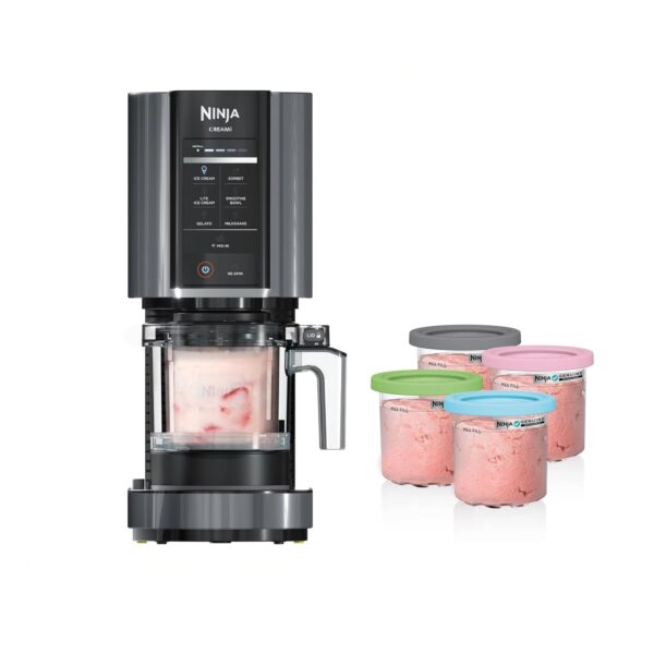 Máquina para Helados Ninja CREAMi NC299AMZ 7 en 1 con 5 Pintas Rosa Acero Inoxidable 60 Onzas