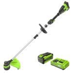 Cortadora de Cuerda Greenworks ST40L810 40V Inalámbrica 17 Pulgadas Motor sin Escobillas con Batería 8 Ah y Cargador Ráp