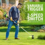 Cortadora de Cuerda Greenworks ST40L810 40V Inalámbrica 17 Pulgadas Motor sin Escobillas con Batería 8 Ah y Cargador Ráp
