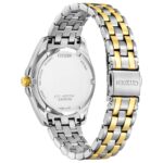 Reloj Citizen Eco-Drive Peyten EO1224-54D para mujer acero inoxidable bicolor esfera blanca cristal de zafiro 33 milímet