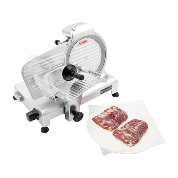Restaurantware Bio Tek - Cortador manual de 1 rebanada ajustable, operación de 200 W, 0.25 caballos de fuerza, acero ino