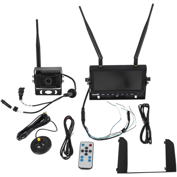 Sistema Inalámbrico de Observación Trasera Buyers Products 8883210 Cámara de Respaldo Monitor 7 Pulgadas IP68