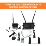 Sistema Inalámbrico de Observación Trasera Buyers Products 8883210 Cámara de Respaldo Monitor 7 Pulgadas IP68