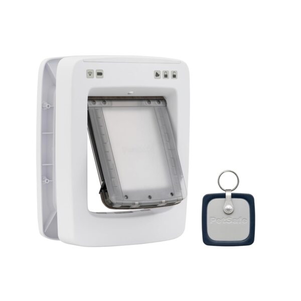 Puerta para Mascotas SmartDoor PetSafe ZPA19-17252 Mediana Blanca Conectada Wifi con Cerradura
