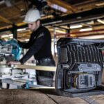 Scangrip NOVA 4 Connect - Luz de trabajo portátil LED de 4000 lúmenes, funciona con batería, función de atenuador de luz