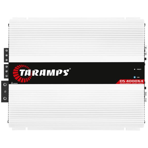 Amplificador Taramps DS 4000 4000 Watts RMS 4 Canales 1 Ohm Clase D Rango Completo Crossover Fijo Entrada RCA Nivel Alto