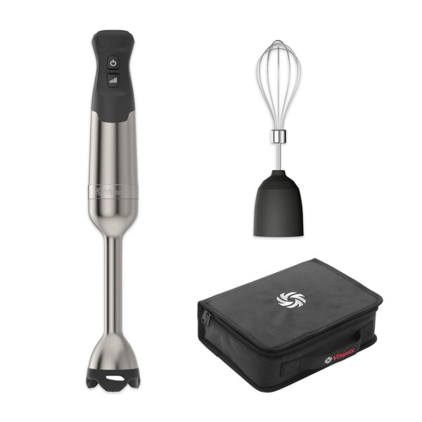 Vitamix - Licuadora de inmersión de 5 velocidades de 3 piezas con accesorio para batir y estuche de almacenamiento, licu