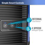 Ventilador de Torre para Exteriores Lasko Misto YF300 con Nebulización 4 Velocidades Oscilación Negro 42 pulgadas