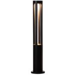 Luz de Bolardo Quickway Imports QI004596 Aluminio Negro Redonda LED 6.25 x 31.75 Pulgadas