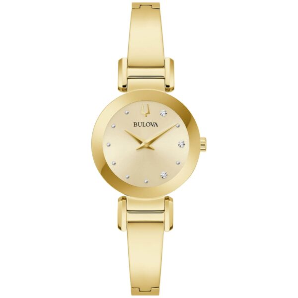 Reloj Bulova Marc Anthony 97P164 Acero Inoxidable Dorado con Diamantes para Mujer