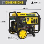 Generador Portátil Champion Power Equipment Modelo 201169 Tricombustible 8125 Vatios de Arranque 6500 Vatios de Funciona