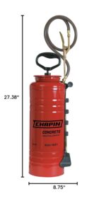Pulverizador Chapin 19494 Tri-Poxy 3.5 Galones Hormigón Profesional Rojo