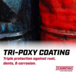 Pulverizador Chapin 19494 Tri-Poxy 3.5 Galones Hormigón Profesional Rojo