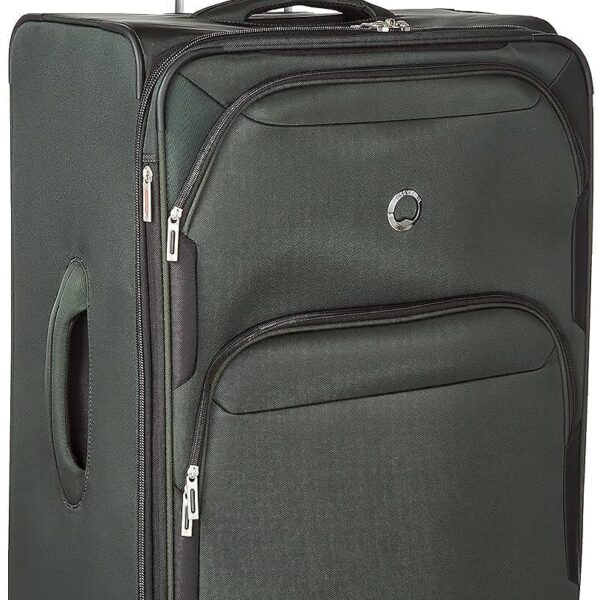 Set de Maletas Delsey Paris Sky Max 2.0 Verde 21 y 24 Pulgadas Expandible con Ruedas Giratorias