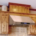 BRAMA Campana extractora debajo del gabinete con conducto de escape, luces LED de control de pantalla táctil, ventilador
