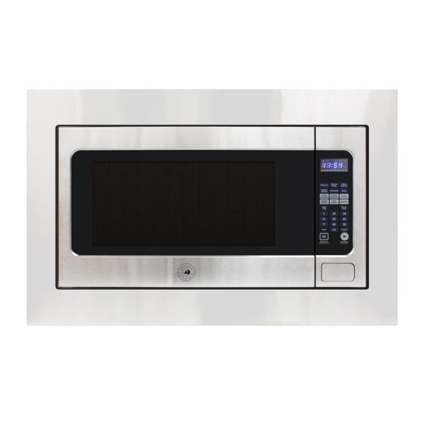 BRAMA Horno microondas integrado de 1200 vatios con 10 niveles de potencia preestablecidos ajustes de cocción y cocción