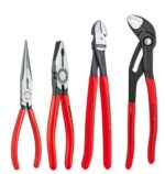 Juego de Alicates de Precisión KNIPEX 00 20 04 SB y Alicates Cobra 9K 00 80 94 US 12 Piezas Rojo