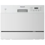 Honeywell Lavavajillas de encimera con 6 ajustes de lugar, 6 programas de lavado, bañera de acero inoxidable, UL/Energy