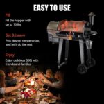 Ahumador Z GRILLS Serie 450 8 en 1 Parrilla de Pellets de Madera 459 Pies Cuadrados Color Bronce