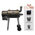 Ahumador Z GRILLS Serie 450 8 en 1 Parrilla de Pellets de Madera 459 Pies Cuadrados Color Bronce