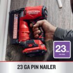 CRAFTSMAN V20 RP Clavadora de clavos, pistola de clavos, 23GA, para clavos de pasador de 5/8-1-3/8 pulgadas, solo herram