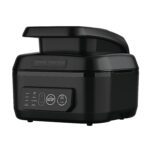 George Foreman Beyond Grill™ Parrilla eléctrica para interiores 7 en 1 con tecnología Air Fry, MCAFD800D, negro, grande