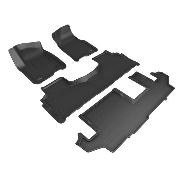 Tapete para Piso 3D MAXpider Kagu L1CH09801509 Negro Parte Trasera para Chevrolet Suburban 2021-2023