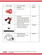 Nebulizadora SOLO 466-MASTER Mochila 66.5 cc 824 cfm Alimentada por Gas