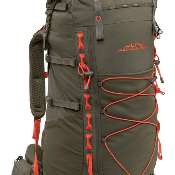 Mochila de Senderismo ALPS Mountaineering Nomad RT 75 Modelo 6624955 Arcilla Chili Nailon 200D Ripstop 65L a 85L
