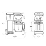 Technivorm Moccamaster 53923 KBGV Select Cafetera de 10 Tazas, Juniper, 40 onzas, 10 Tazas, 1.25L