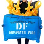 Disfraz Inflable de Fuego de Contenedor Rubie's 1000431 Talla Única para Adultos Nailon