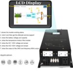 Inversor WZRELB SPVC300024 3000W 24V DC a 120V 240V AC Fase Dividida Onda Sinusoidal Pura