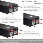 Inversor de Onda Sinusoidal Pura WZRELB SPVC300048 3000W 48V CC a 120V 240V CA Fase Dividida 4 Tomas CA