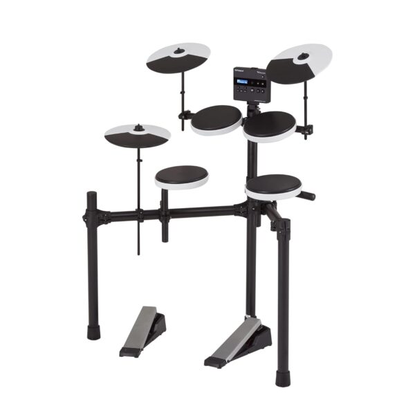Roland TD-02K V-Drums | Kit de tambor electrónico compacto para principiantes con capacidad de reproducción expresiva, c