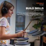 Roland TD-02K V-Drums | Kit de tambor electrónico compacto para principiantes con capacidad de reproducción expresiva, c