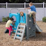 Escalador Infantil Step2 Scout Slide Climber Modelo 4208KR con Tobogán Pared de Escalada Túnel y Volante Dimensiones 72.