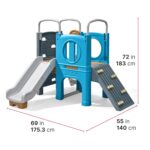 Escalador Infantil Step2 Scout Slide Climber Modelo 4208KR con Tobogán Pared de Escalada Túnel y Volante Dimensiones 72.