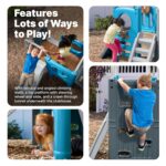Escalador Infantil Step2 Scout Slide Climber Modelo 4208KR con Tobogán Pared de Escalada Túnel y Volante Dimensiones 72.