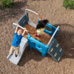 Escalador Infantil Step2 Scout Slide Climber Modelo 4208KR con Tobogán Pared de Escalada Túnel y Volante Dimensiones 72.