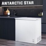 Antarctic Star Congelador de pecho de 7.0 pies cúbicos de 6.8 ℉ a -4 ℉ de pie libre con puerta abierta, congelador compa