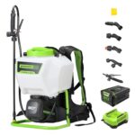 Rociador de Mochila Greenworks BPS80B210 80V 4 Galones con Batería de 2Ah y Cargador Incluidos