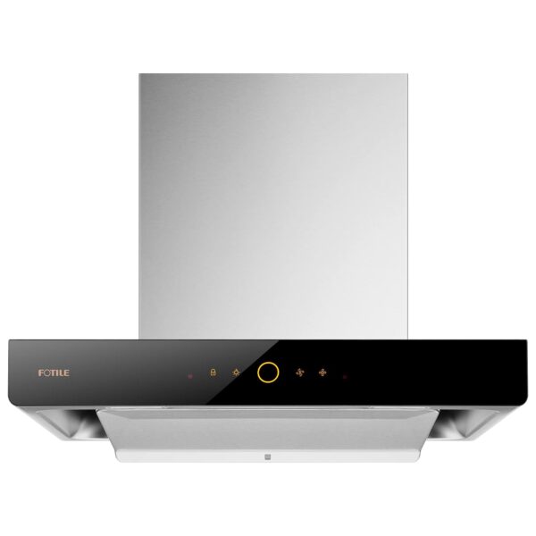 FOTILE EMS6008-CR 24" Campana de cocina de montaje en pared con pantalla táctil, 3 ajustes de velocidad y modo Turbo aut
