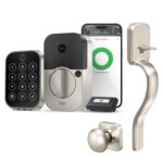 Yale Assure Lock 2 pantalla táctil sin llave con Wi-Fi y mango Ridgefield en níquel satinado