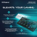 Roland BRIDGE CAST - Mezclador de juegos de doble bus | Interfaz de transmisión de audio profesional y mezclador para ju